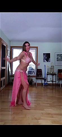 Belly dance for jerking you back dick