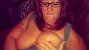 BBW with huge jugs masturbates and fucked in her squirting pussy