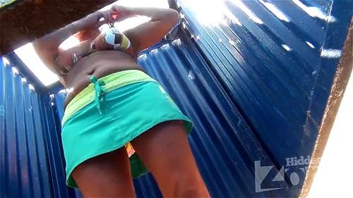 Watch Voyeur beach changing cubicle - Pervy, Voyeur Beach ...