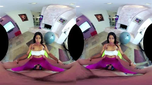 jenna foxx vr, virtual reality, ebony, interracial