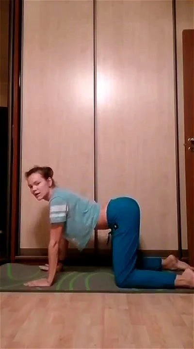babe, flexible, yoga pants, stretching