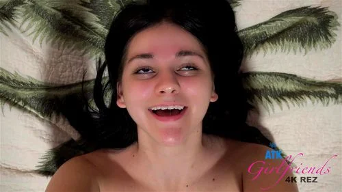 This brunette is so cute (pov 2) facial