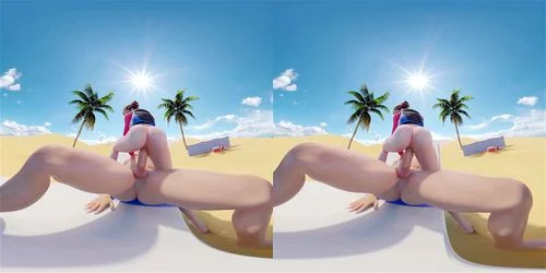 anal, ride on dick, vr, cgi animation