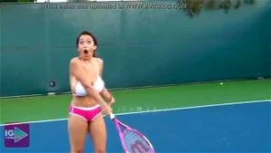 huge tits tennis