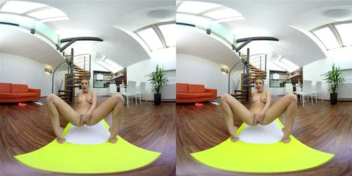 gym girl, pov, small tits, virtual reality