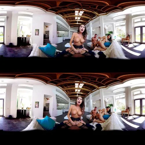 foursome, virtual reality, big ass, striptease