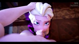 Frozen Elsa Blowjob