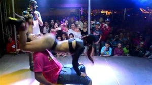 Brazilian dancer humiliates 2 guys