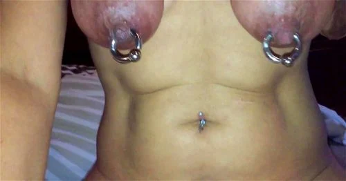 riding hubby showing piercings
