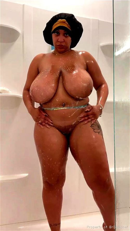 ebony, solo, brija monet, tits big boobs