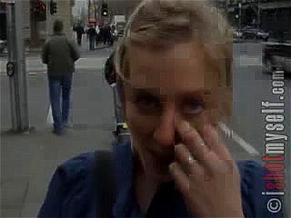 Shy Exhibitionist in an Elevator [IShotMyself.com] - Public, Elevator, Exhibitonist Porn