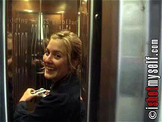 Shy Exhibitionist in an Elevator [IShotMyself.com] - Public, Elevator, Exhibitonist Porn